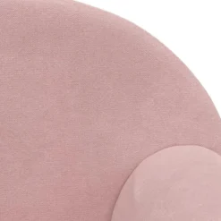 vidaXL Kinder slaapbank 2-zits inklapbaar - Roze zacht pluche - 84 cm