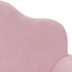 vidaXL Kinder slaapbank 2-zits inklapbaar - Roze zacht pluche - 94 cm