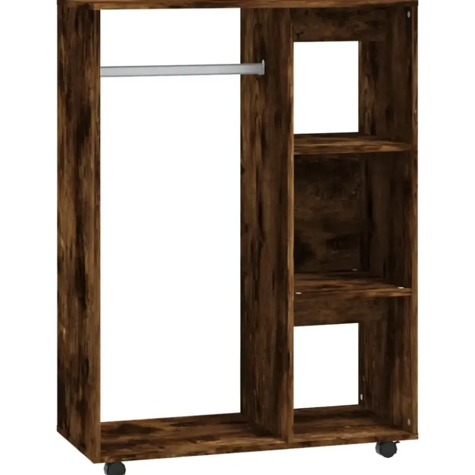vidaXL - Kledingkast - Bruin - Bewerkt hout