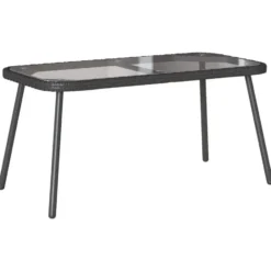 vidaXL - Koffietafel - Black - Metal - 90 x 45 x 43 cm