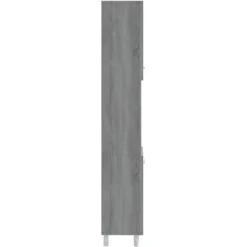 vidaXL - Kolomkast met 2 deuren - Grijs sonoma eiken - Hout - 30x30x179 cm