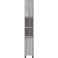 vidaXL - Kolomkast met 2 deuren - Grijs sonoma eiken - Hout - 30x30x190 cm