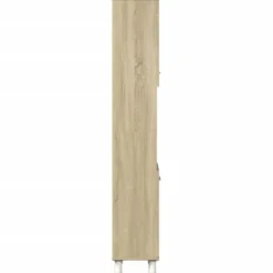 vidaXL - Kolomkast met 2 deuren 2 vakken - Sonoma eiken - Hout - 30.5x30x179 cm