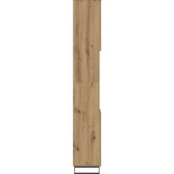 vidaXL - Kolomkast met 2 deuren 2 vakken - Artisan eiken - Hout - 30x30x190 cm