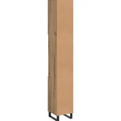 vidaXL - Kolomkast met 2 deuren 2 vakken - Artisan eiken - Hout - 30x30x190 cm