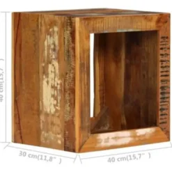 vidaXL - Kruk - Bruin - Hout