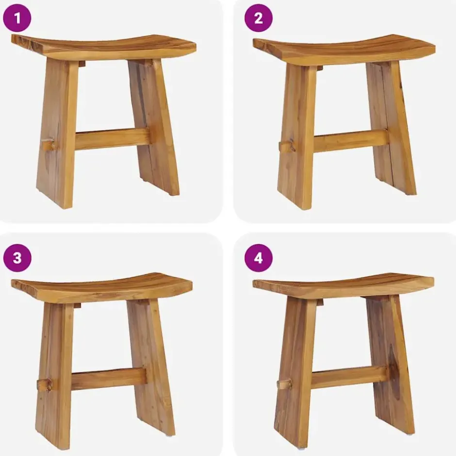 vidaXL - Kruk - Bruin - Hout