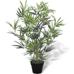 vidaXL - Kunstplant - Groen - Bamboe - 80 cm