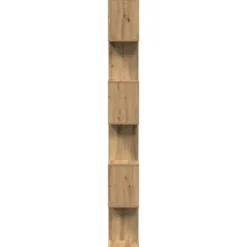 vidaXL - 6-laags Boekenkast voor woonkamers - Artisanaal eiken - 70x24x193 cm