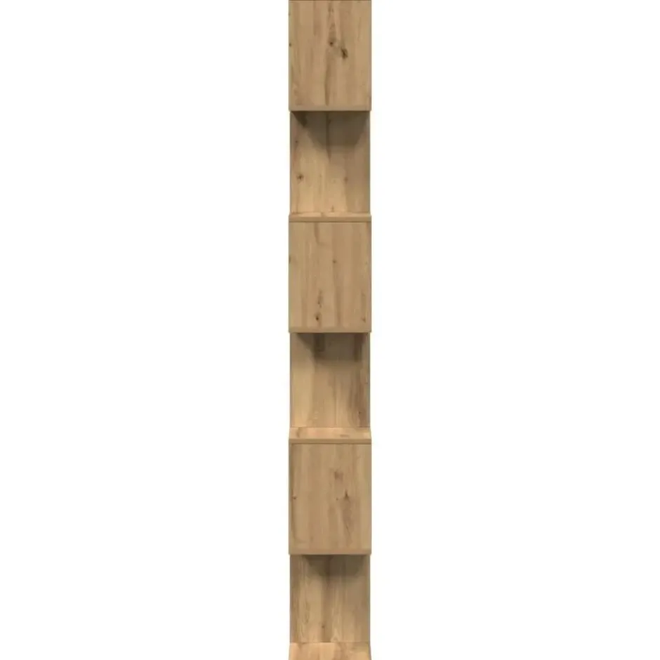 vidaXL - 6-laags Boekenkast voor woonkamers - Artisanaal eiken - 70x24x193 cm