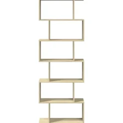 vidaXL - 6-laags Boekenkast voor woonkamers - Sonoma eiken - Hout - 70x24x193 cm