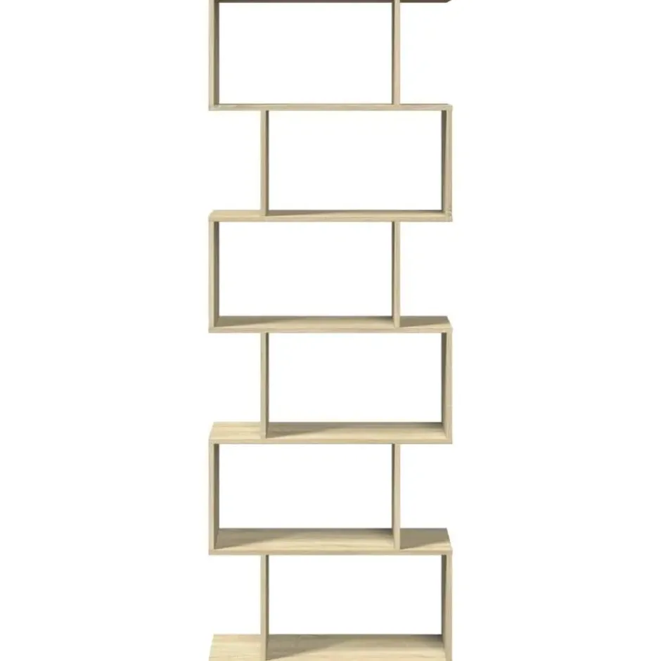 vidaXL - 6-laags Boekenkast voor woonkamers - Sonoma eiken - Hout - 70x24x193 cm