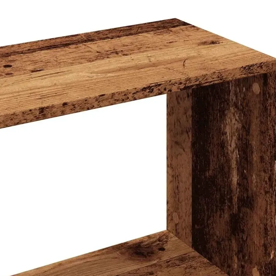 vidaXL - 6-laags Boekenkast voor kantoor - Oud hout - Hout - 80x24x192 cm