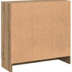 vidaXL - 2-laags Dressoir met 2 deuren - Artisanaal eiken - 82.5x30.5x80 cm