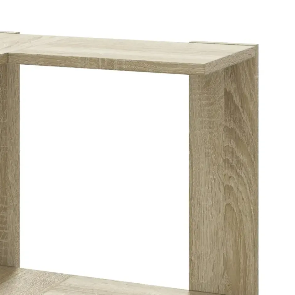 vidaXL - 5-laags Hoekboekenkast - Sonoma eiken - Bewerkt hout - 50x50x179 cm