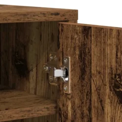 vidaXL - 6-laags Schoenenkast met 2 deuren 12 paar - Oud hout - 60x35x92 cm