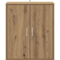 vidaXL - 5-laags Schoenenkast met 2 deuren 10 paar Artisana eiken - 60x35x70 cm