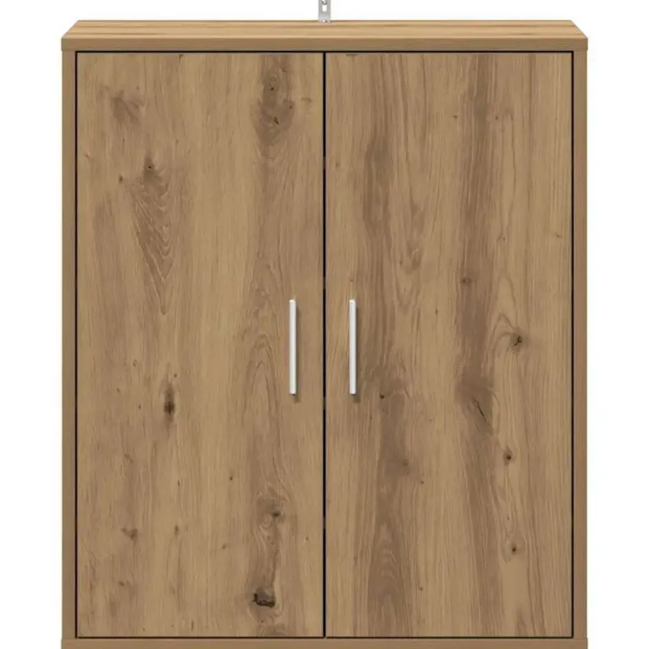 vidaXL - 5-laags Schoenenkast met 2 deuren 10 paar Artisana eiken - 60x35x70 cm