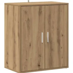 vidaXL - 5-laags Schoenenkast met 2 deuren 10 paar Artisana eiken - 60x35x70 cm