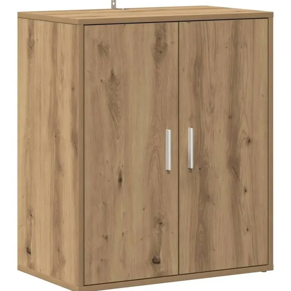 vidaXL - 5-laags Schoenenkast met 2 deuren 10 paar Artisana eiken - 60x35x70 cm