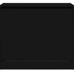 vidaXL - 3-laags Schoenenkast met 1 klep - Zwart - Bewerkt hout - 80x42x69 cm