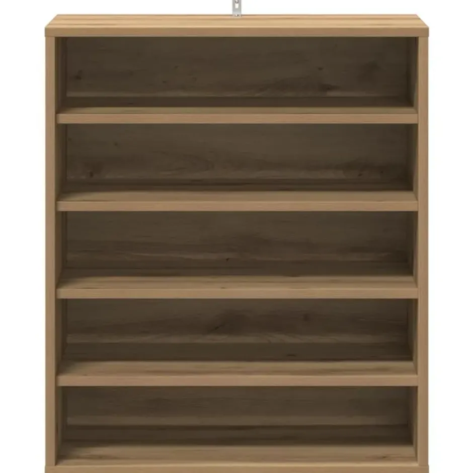 vidaXL - 5-laags Schoenenkast 10 paar - Artisana eiken - 60x35x70 cm