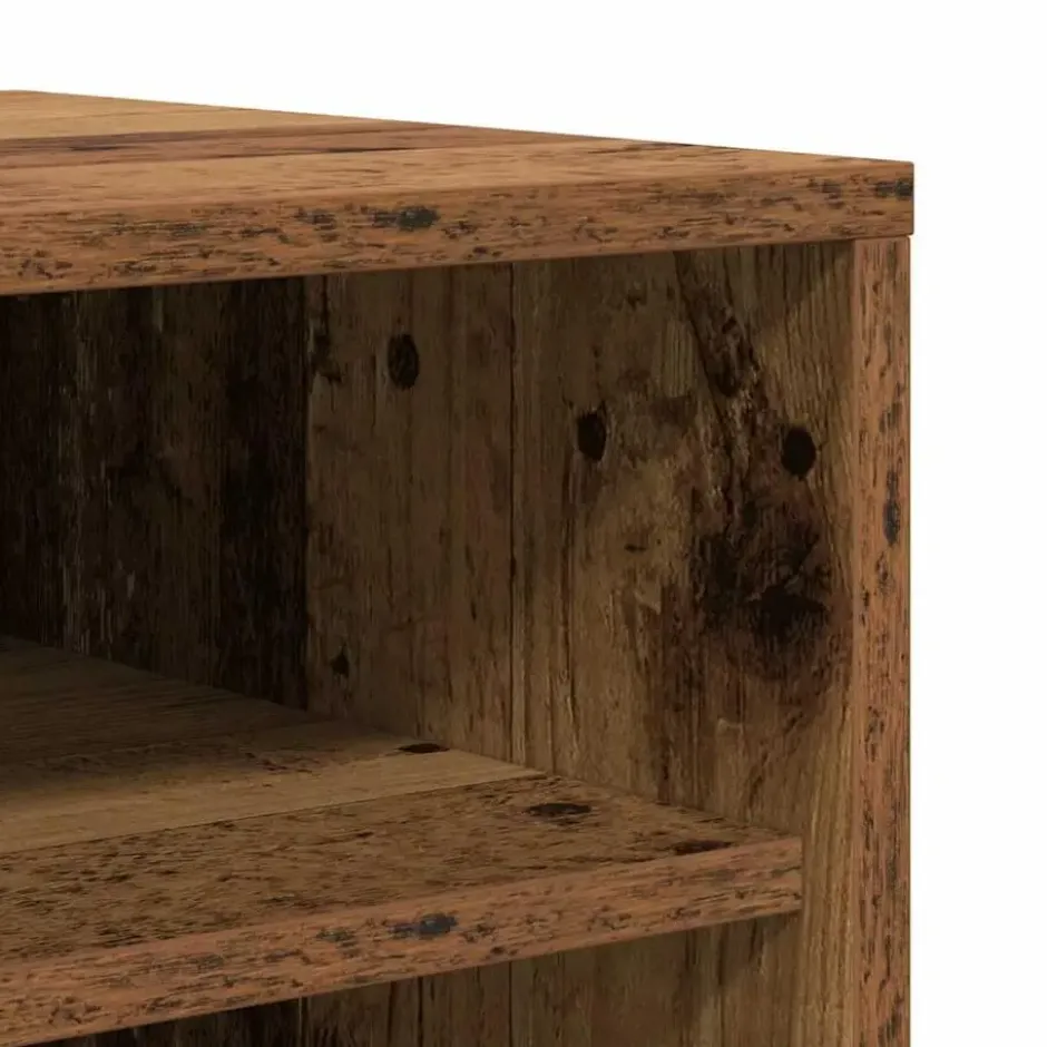 vidaXL - 6-laags Schoenenkast 12 paar - Oud hout - 60x35x92 cm
