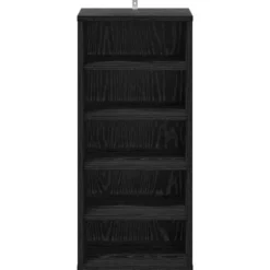 vidaXL - 5-laags Schoenenkast voor de hal 5 paar - Zwart eiken - 32x35x70 cm