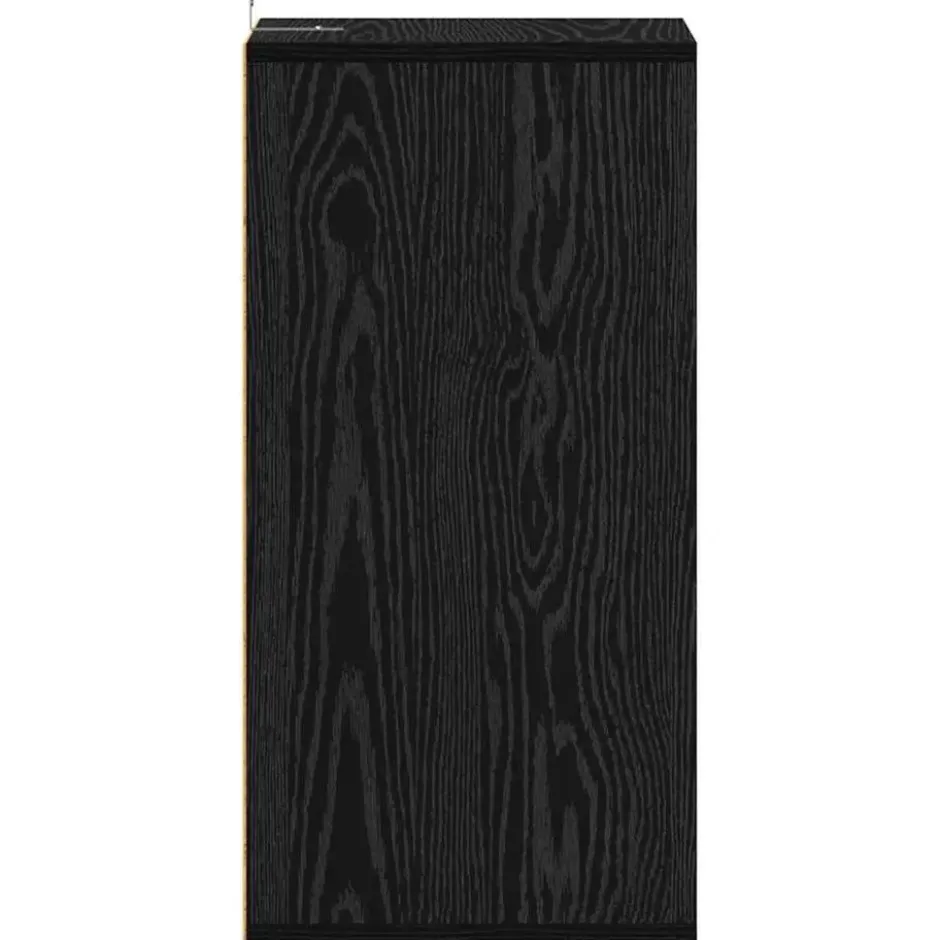 vidaXL - 5-laags Schoenenkast voor de hal 5 paar - Zwart eiken - 32x35x70 cm