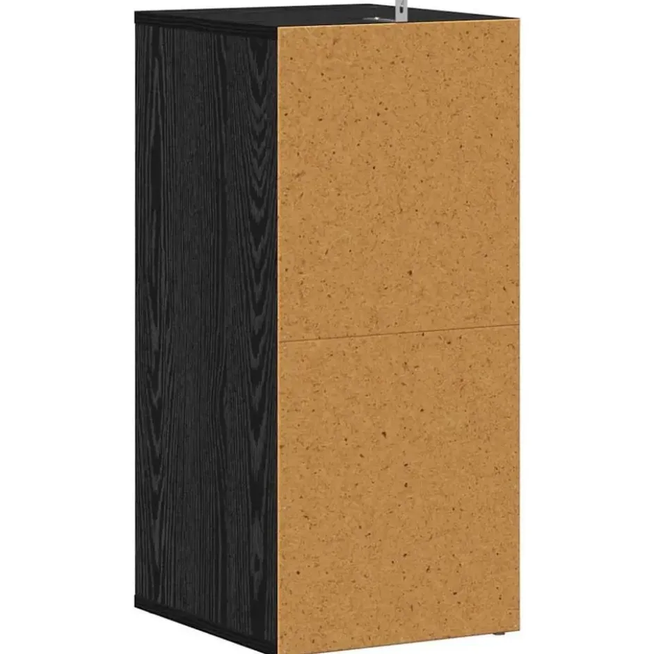 vidaXL - 5-laags Schoenenkast voor de hal 5 paar - Zwart eiken - 32x35x70 cm