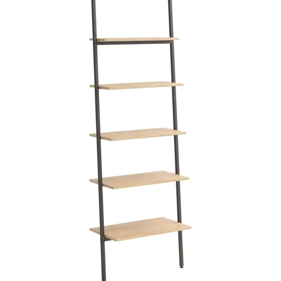 vidaXL - Ladderrek - Bruin - Bewerkt hout