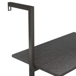 vidaXL - Ladderrek - Zwart - Bewerkt hout