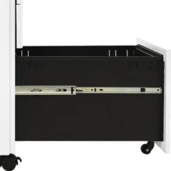 vidaXL - Ladeblok - Wit - Staal