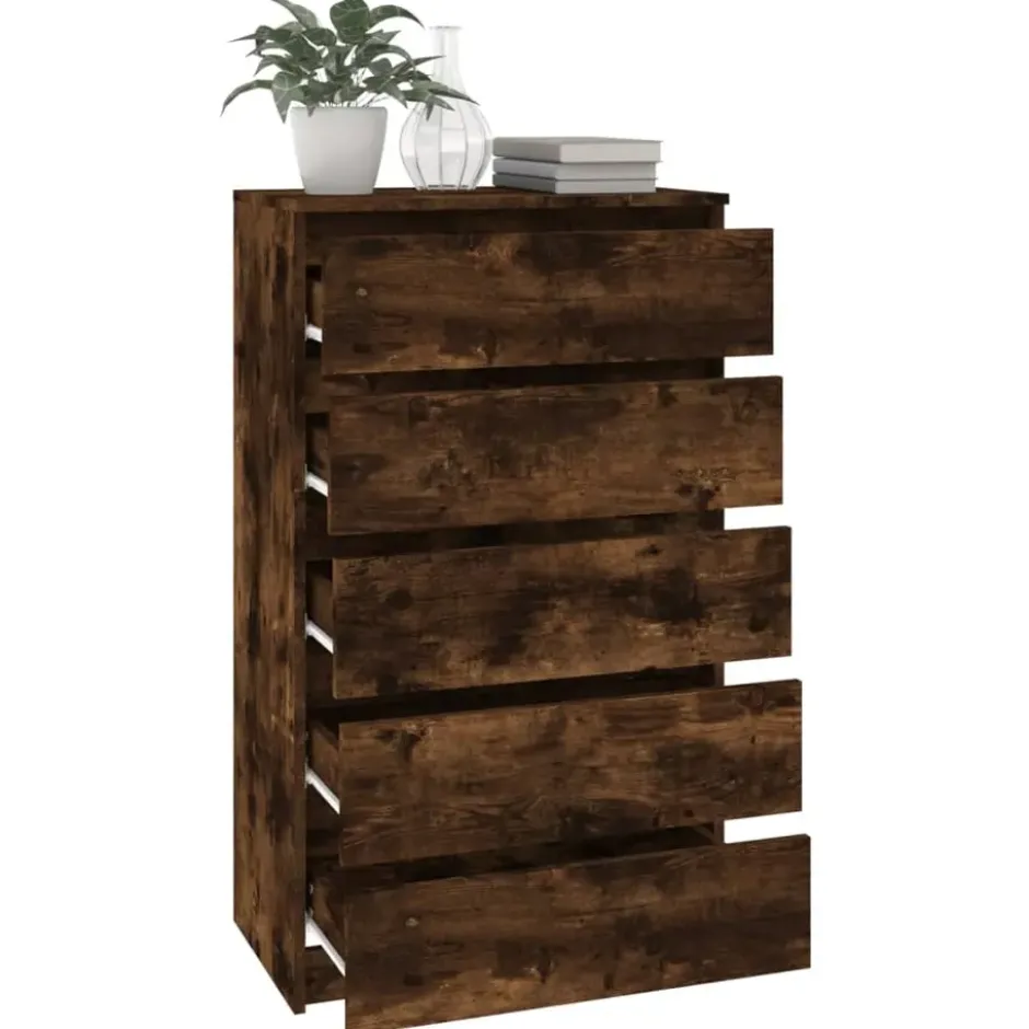 vidaXL - Ladekast - Bruin - Bewerkt hout