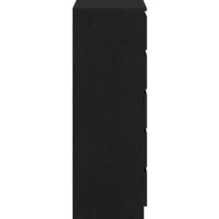 vidaXL - Ladekast 60 x 36 x 103 cm Zwart Bewerkt hout