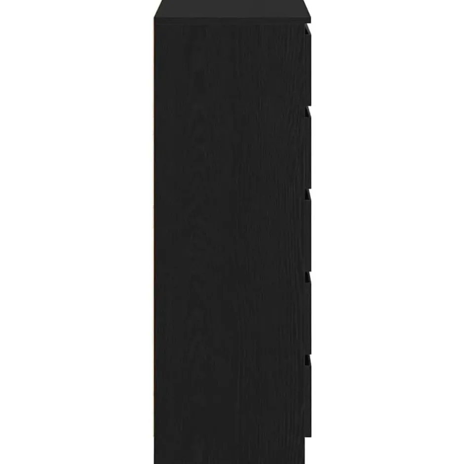 vidaXL - Ladekast 60 x 36 x 103 cm Zwart Bewerkt hout