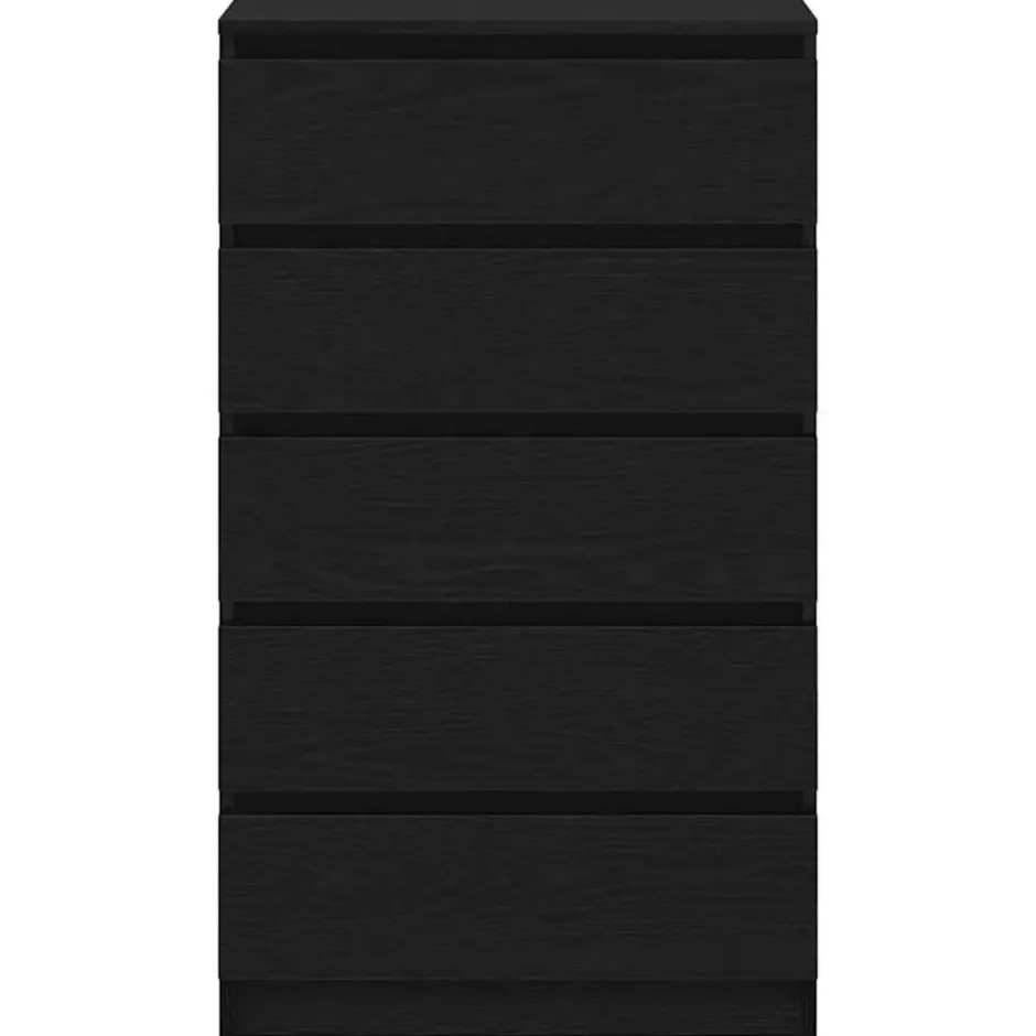 vidaXL - Ladekast 60 x 36 x 103 cm Zwart Bewerkt hout