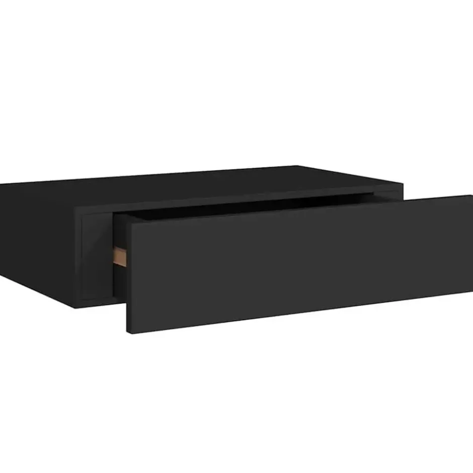 vidaXL - Ladeschap - Zwart - MDF
