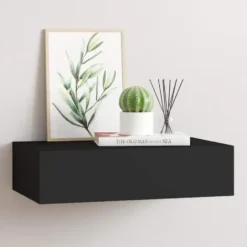 vidaXL - Ladeschap - Zwart - MDF