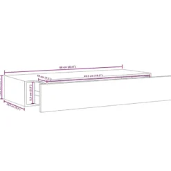 vidaXL - Ladeschap - Zwart - MDF