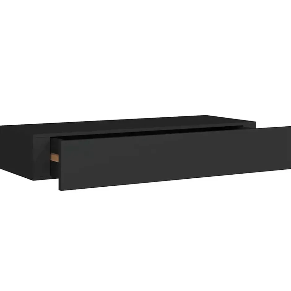 vidaXL - Ladeschap - Zwart - MDF