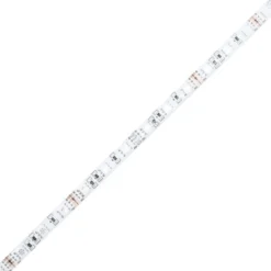 vidaXL - LED eenpersoonsbed met hoofdbord - Sonoma eiken - 90x200 cm