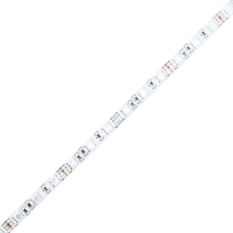 vidaXL - LED eenpersoonsbed met hoofdbord - Sonoma eiken - 90x200 cm
