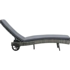 vidaXL - Ligbed - Antraciet - Poly rattan