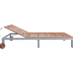 vidaXL - Ligbed - Bruin - Hout