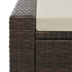 vidaXL - Ligbed - Bruin - Poly rattan