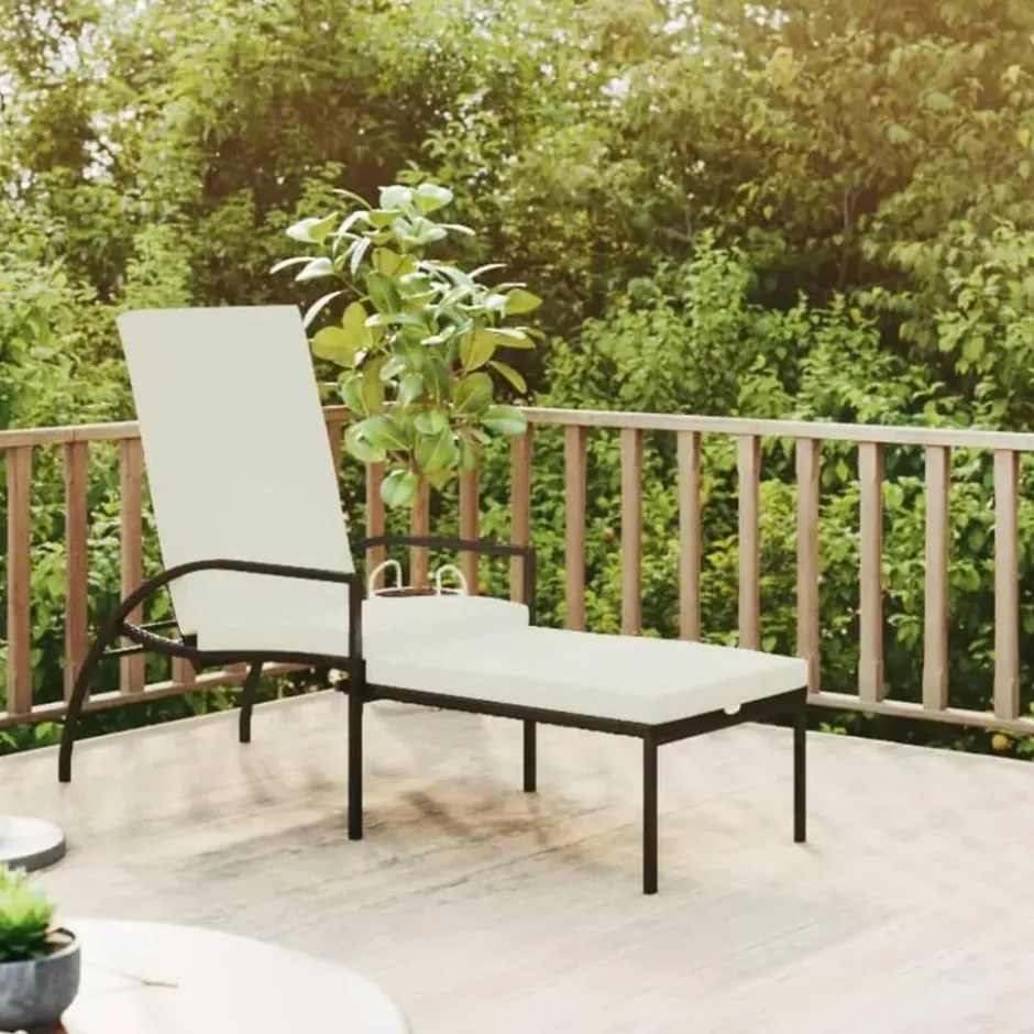 vidaXL - Ligbed - Bruin - Poly rattan