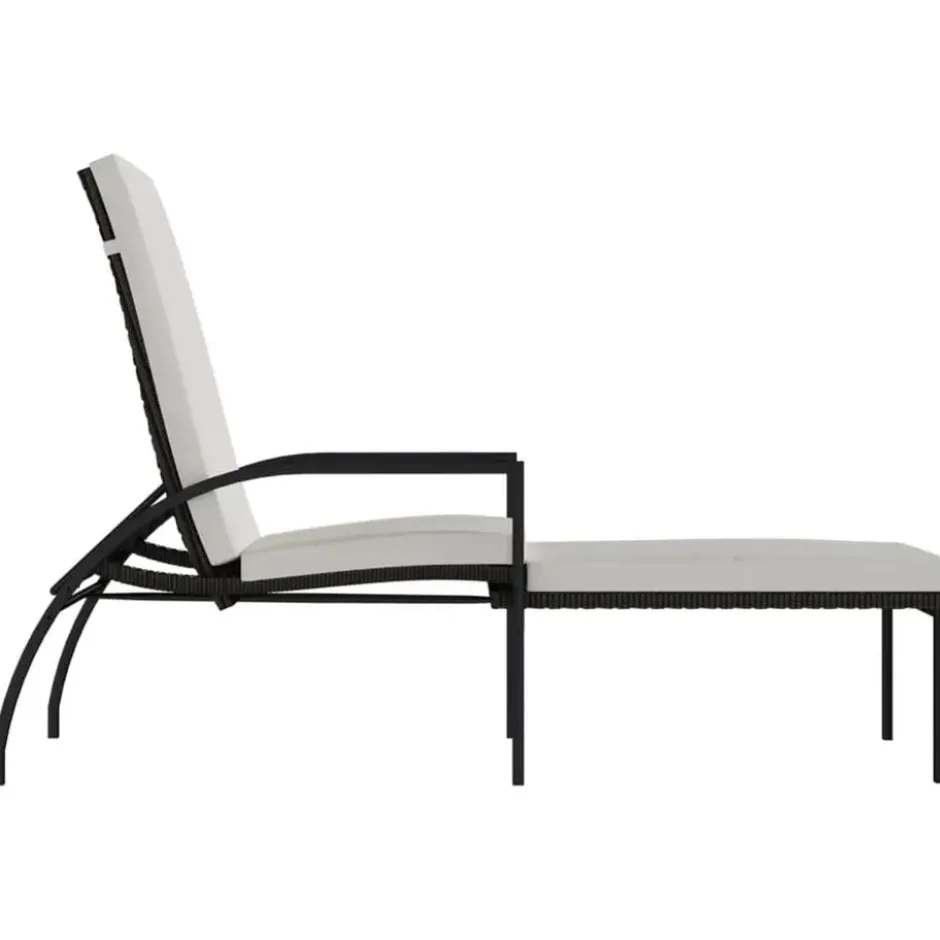 vidaXL - Ligbed - Bruin - Poly rattan