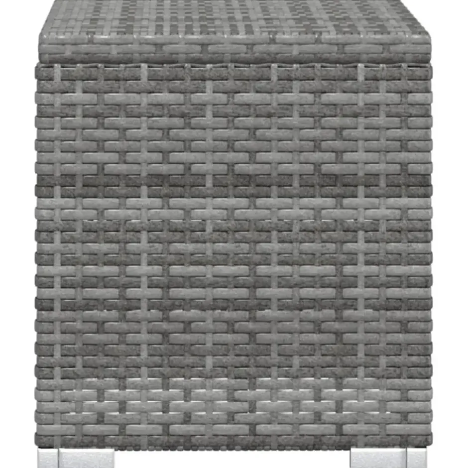 vidaXL - Ligbed - Grijs - Poly rattan