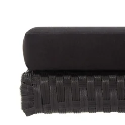 vidaXL - Ligbed - Zwart - Poly rattan
